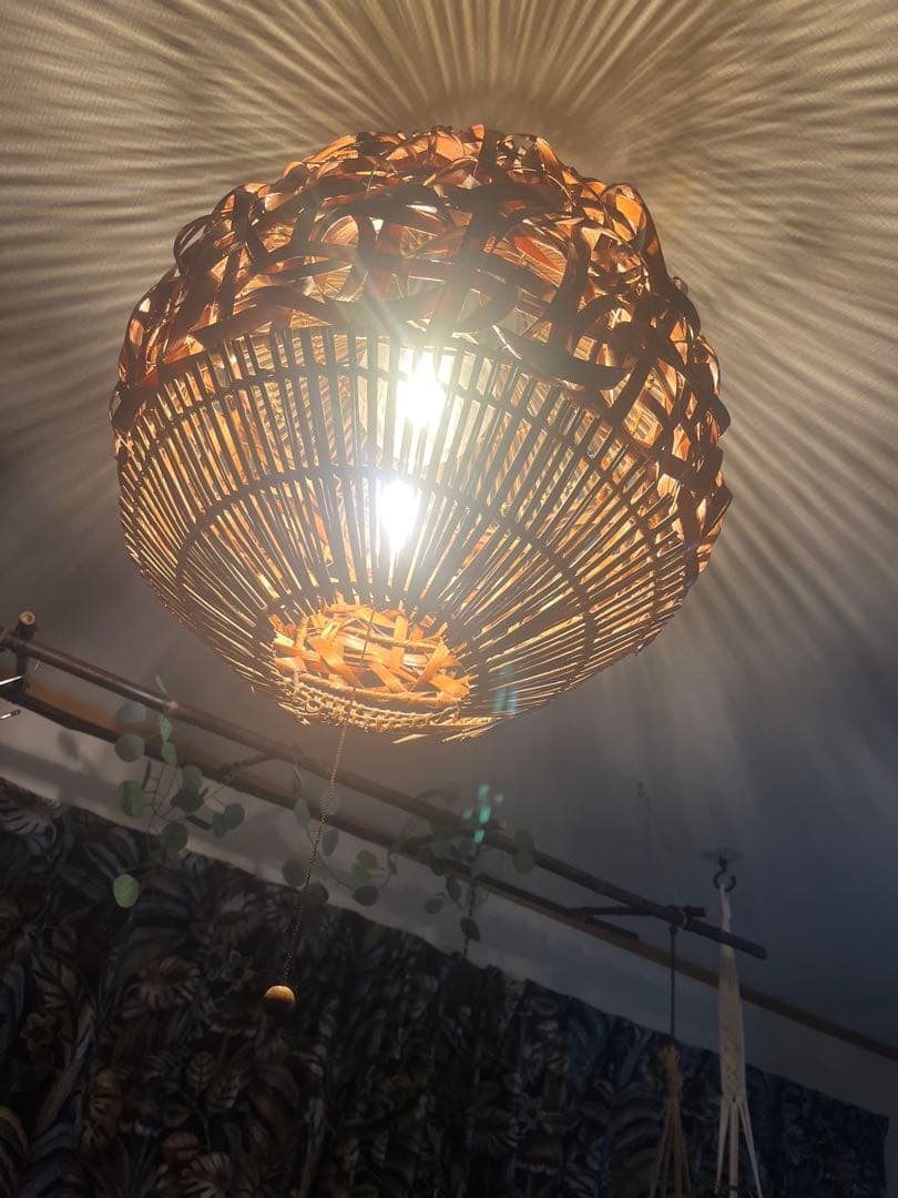 アジアン　バリ風　照明　シーリングライト