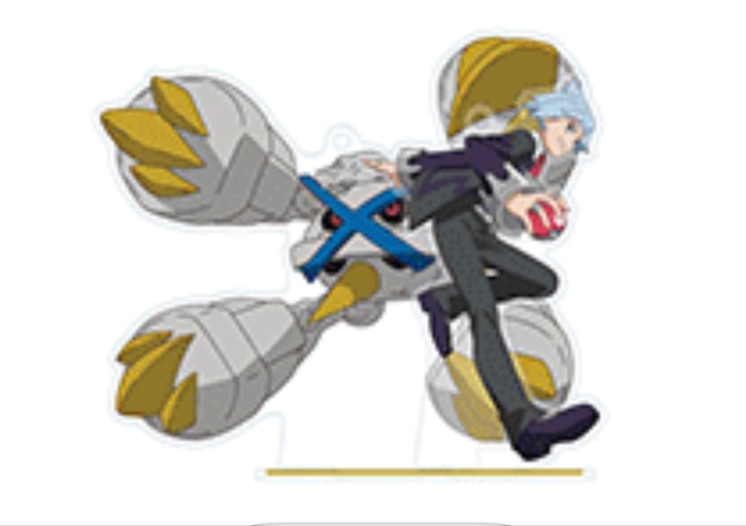 ガリガリ君　ポケモン　アクリルスタンド　ダイゴ&色違いメガメタグロス