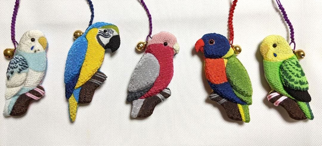 ベニバト　ジュズカケバト　アオバト　ギンバト