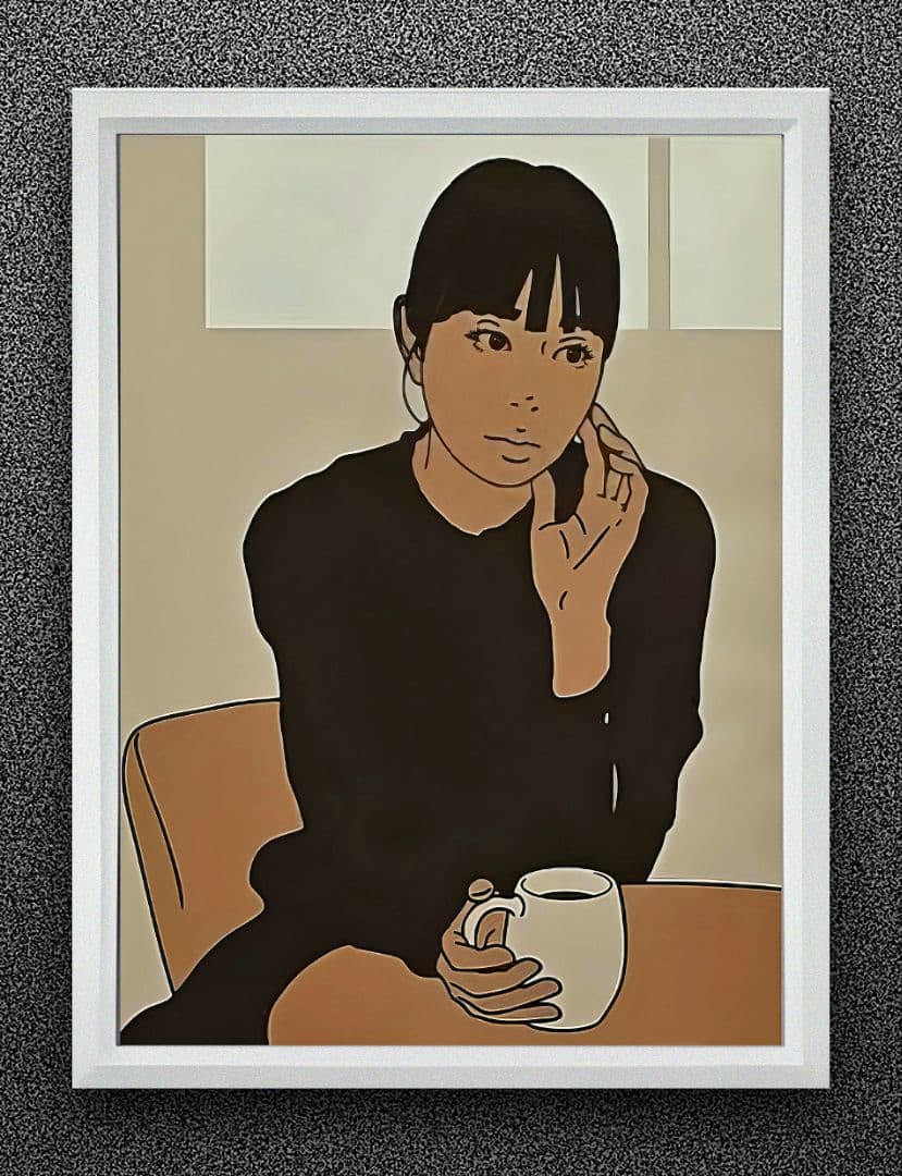 kyne・Casa coffee【A4サイズ写真ポスターフレーム付き４点セット】