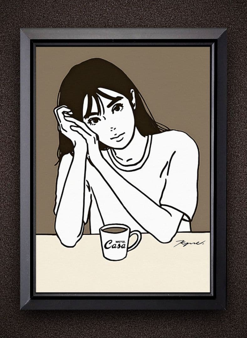 kyne・Casa coffee【A4サイズ写真ポスターフレーム付き４点セット】