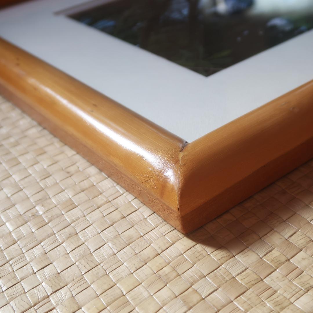 【激レア】ダルトン特注品　籐製のフォトフレーム2　木製フレーム　アジアン　ハワイ