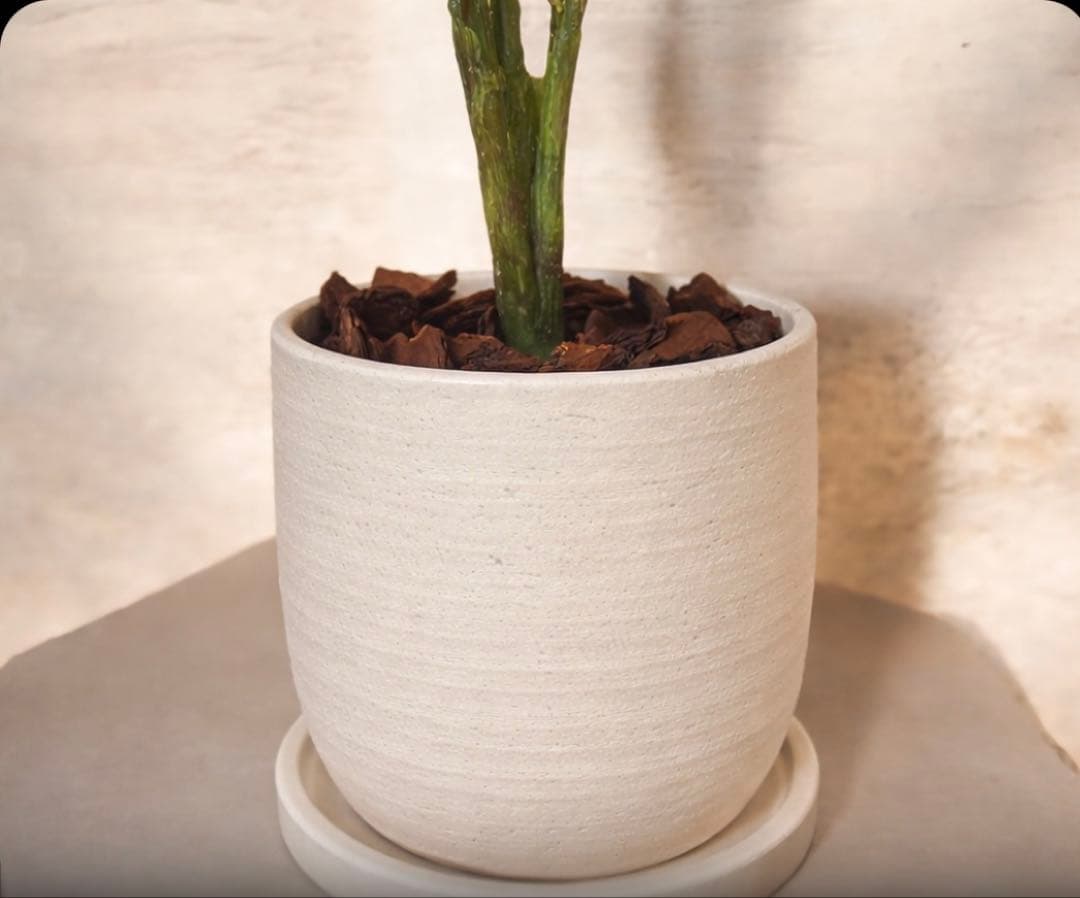 光触媒　人工観葉植物　ウォールグリーン　フェイクグリーン　クテナンテ陶器