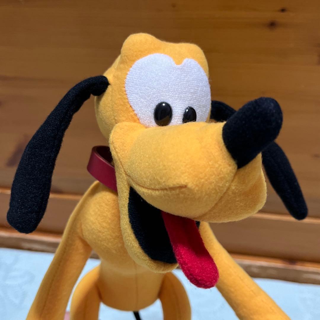 プルートぬいぐるみ(東京ディズニーランド初期)ポージング プルート ワイヤー入り