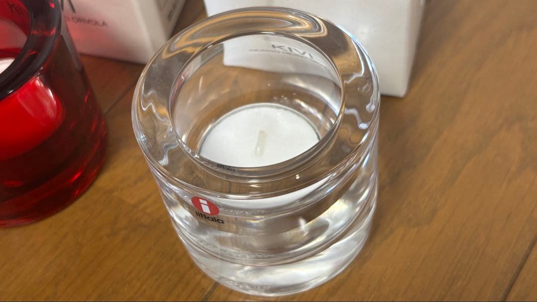 イッタラ×マリメッコKivi キャンドルホルダー　3個セット