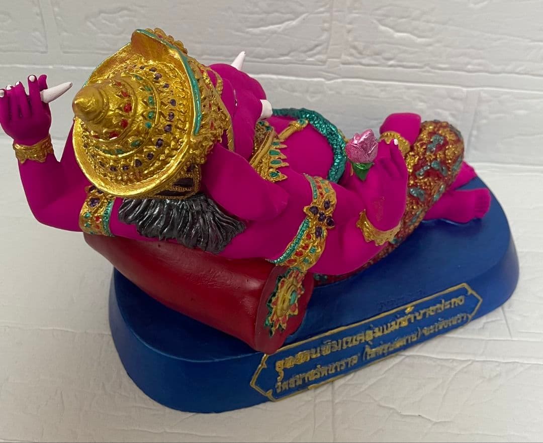 ピンクのガネーシャ像 約30cm①