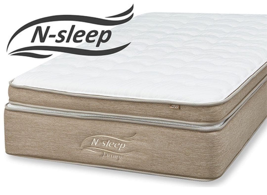 【美品】N-スリープ Sマット ラグジュアリー02 シングル+トッパー