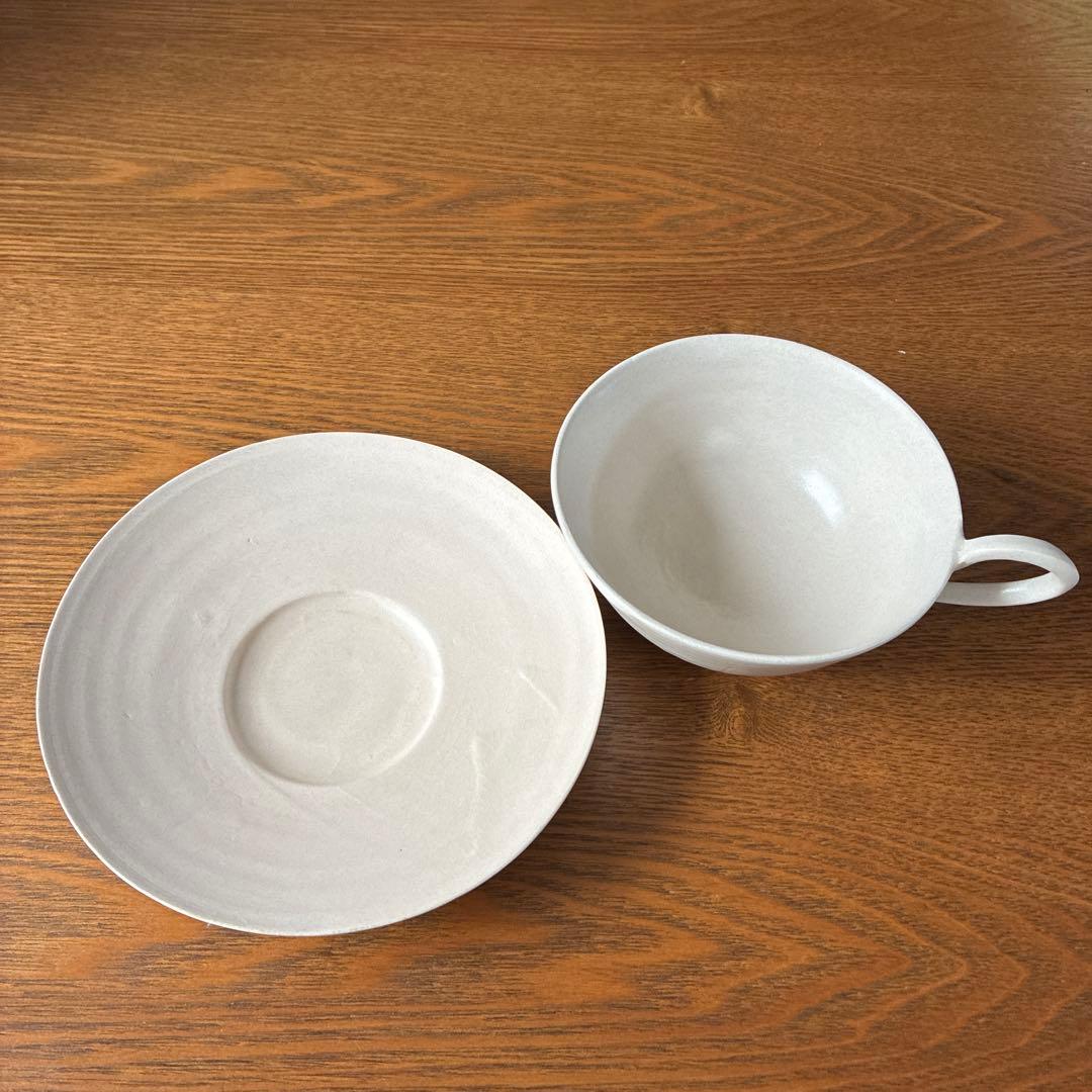 櫻井美奈子オルミナキルンさんのスープカップ&ソーサー1客 新品、未使用