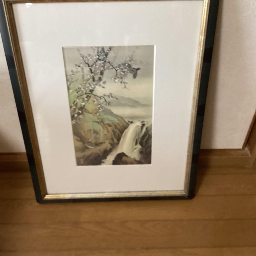 今尾景年　1990年作　凹版ザンメル刷り　彫刻【大浦博美】天理大附属図書館蔵