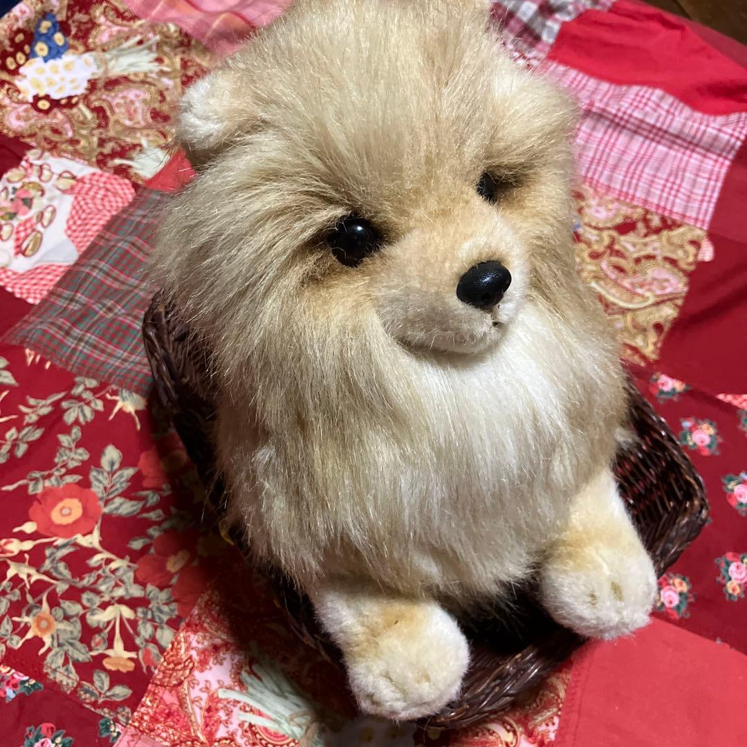 リアルぬいぐるみ犬 子犬 わんちゃん レトロぬいぐるみ犬 ポメラニアン
