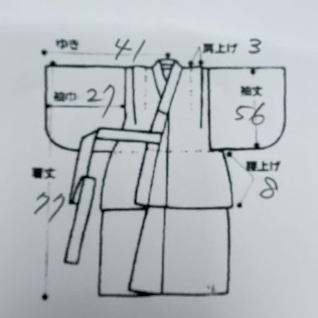 セット　七五三　３歳女の子　長着＆被布＆長襦袢＆小物　黒地　桜　地紋　うさぎ