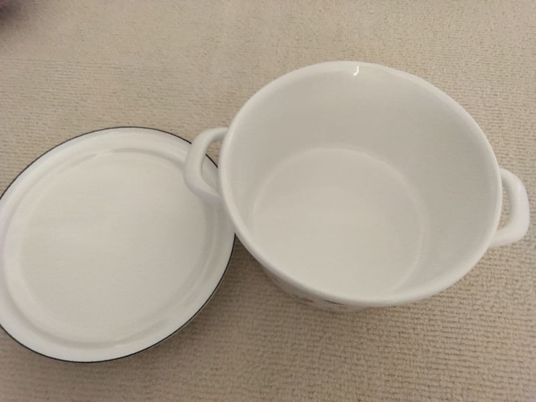 【最終価格！】未使用品✴フェイラー　ハイジ　ホーロー鍋 花と蝶のデザイン