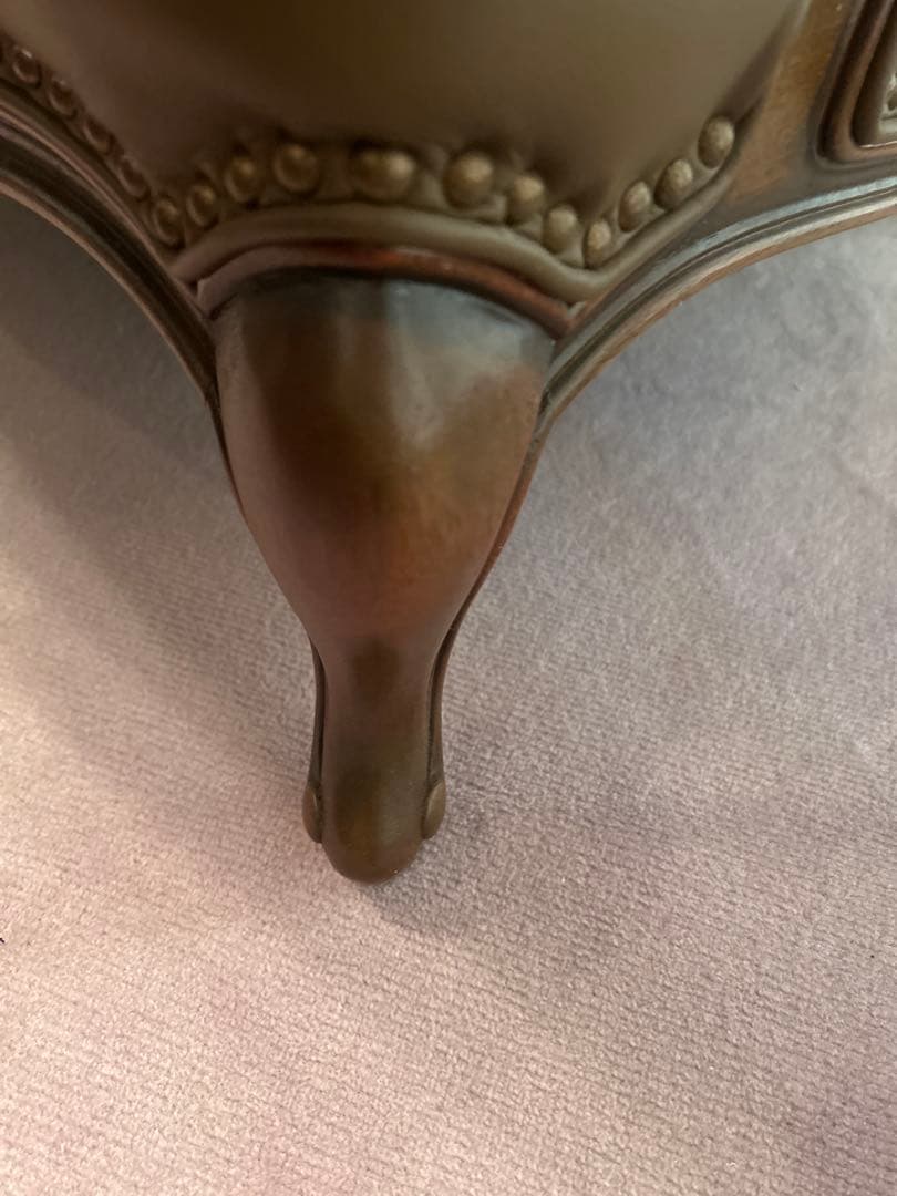 本革 クラシック 1人掛けソファ｜鋲打ち 猫脚 アンティーク調 高級家具