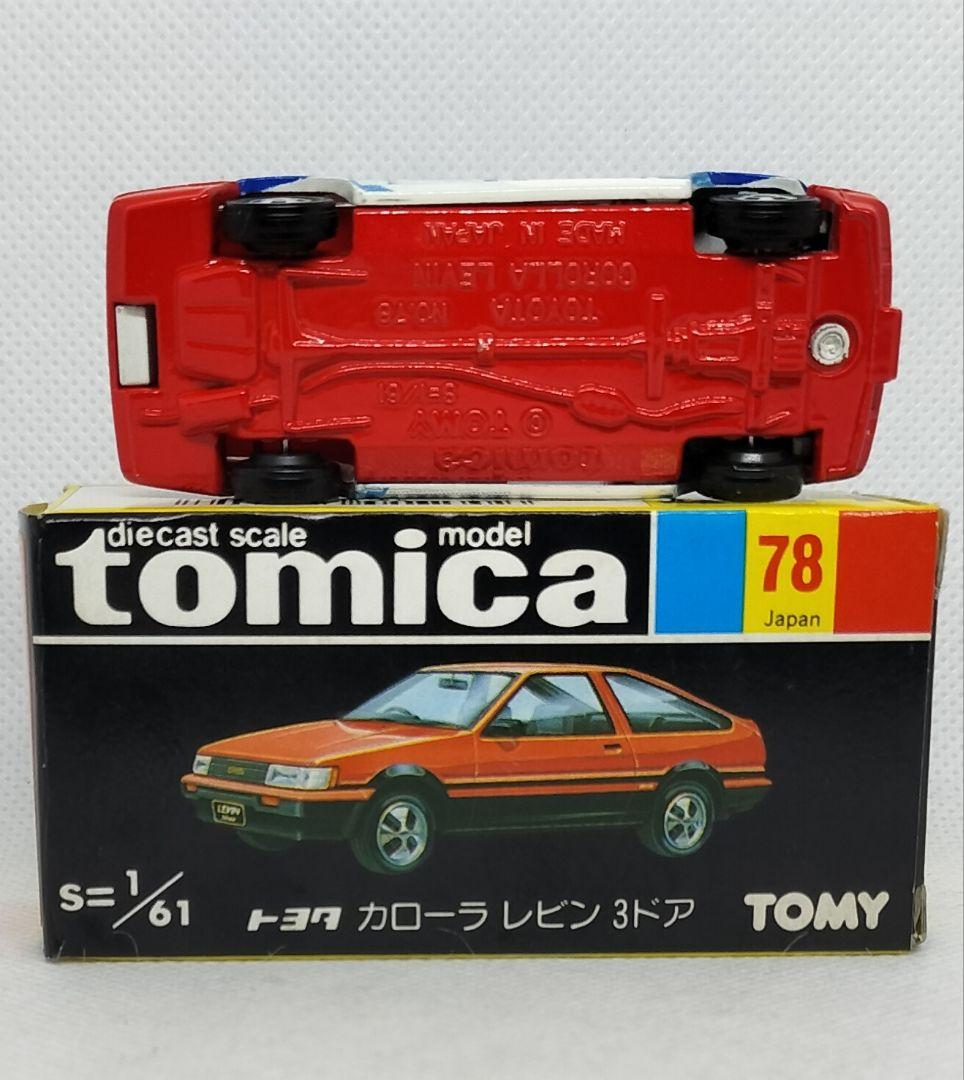 《黒箱トミカ78-4-5》トヨタカローラレビン【グループAフェア】未使用美品