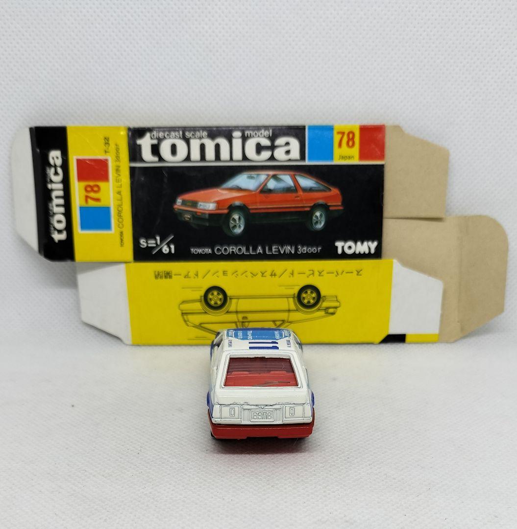 《黒箱トミカ78-4-5》トヨタカローラレビン【グループAフェア】未使用美品