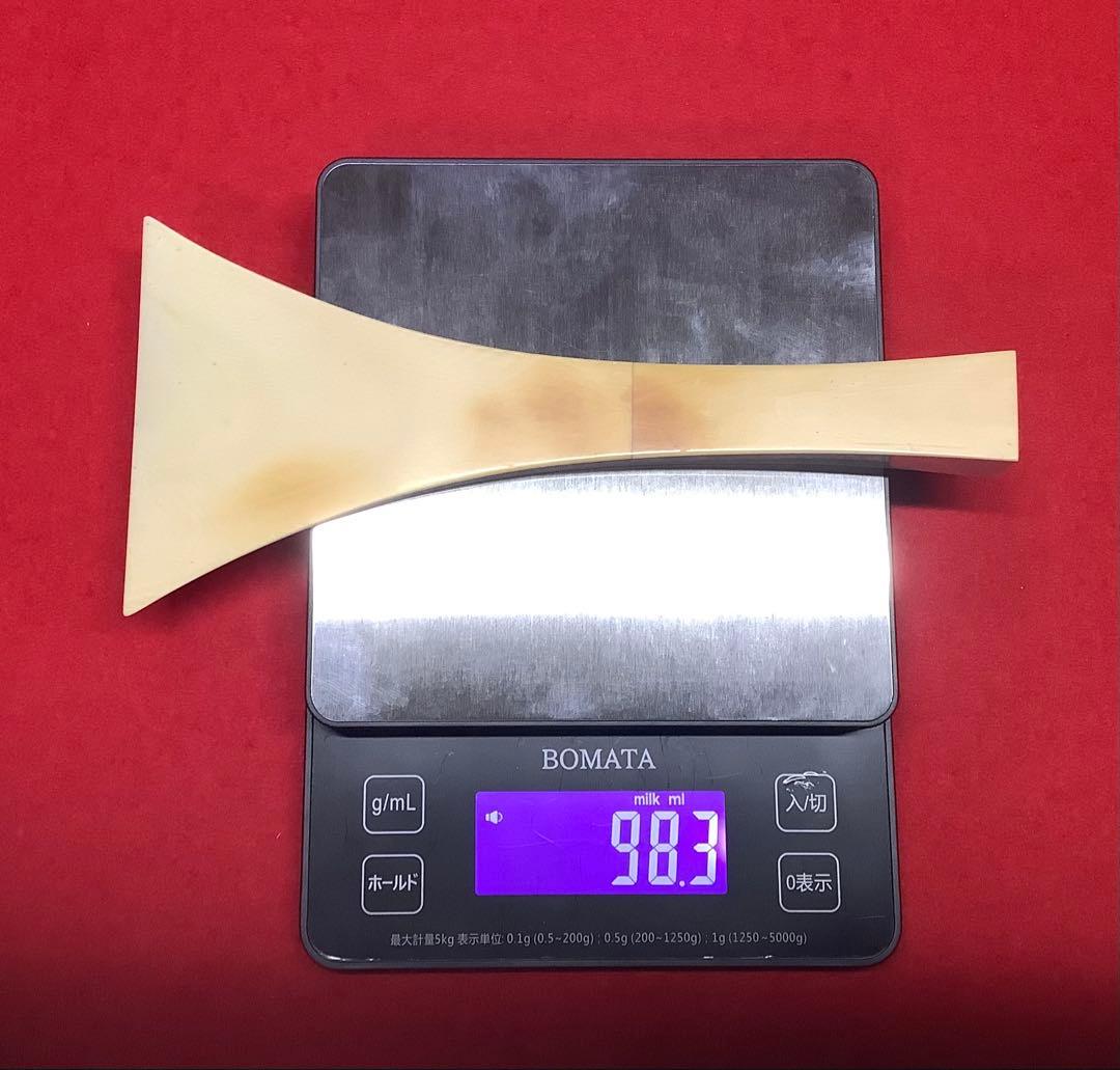 三味線撥53天然素材98.3g 全長20cm 開き9.3cm