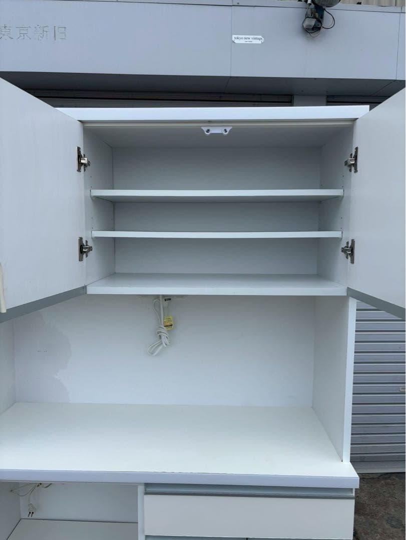 にょん　土井インテリヤ 食器棚 キッチンボード レンジボード H190.5