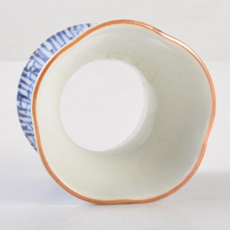 茶道具 京焼 平安昭阿弥造 染付 束柴蓋置 共箱 C 8676 - メルカリ