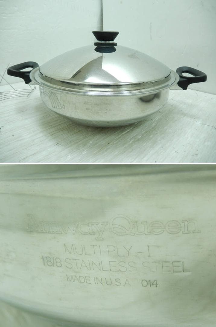 アムウェイ　Ａｍｗａｙ■クイーン■ウォック（フライ鍋）と片手鍋■２点　まとめて