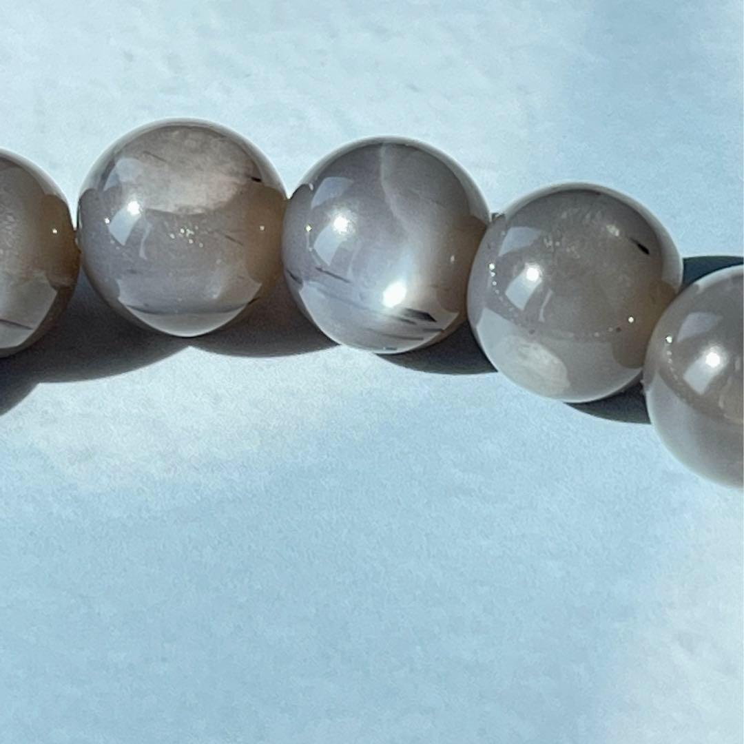 ヒマラヤ産シルバーサンムーンストーン&ガウリシャンカール産スモーキークォーツ