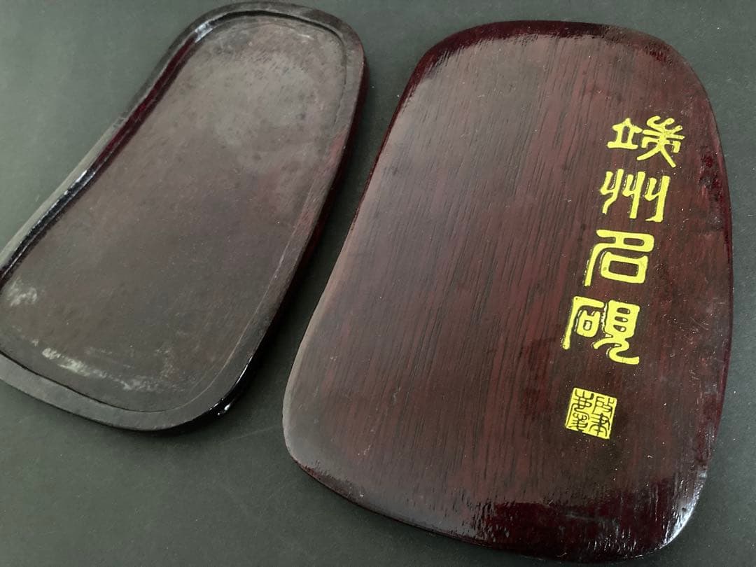 中国端渓硯 眼柱 石眼 龍雲刻 骨董品 中国四大名硯 - メルカリ