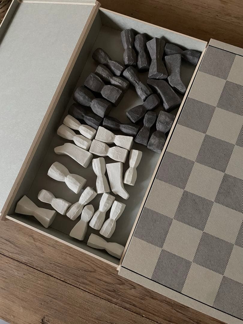 希少 吉田次朗 陶器チェスセット