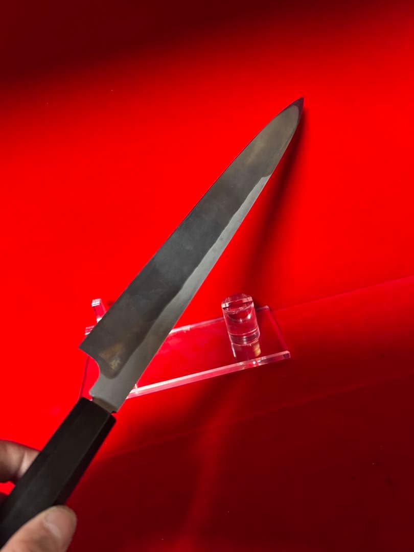 01581 包丁　柳刃　尺　保勝　津軽打刃物　超細地肌有り　切味抜群　箱付