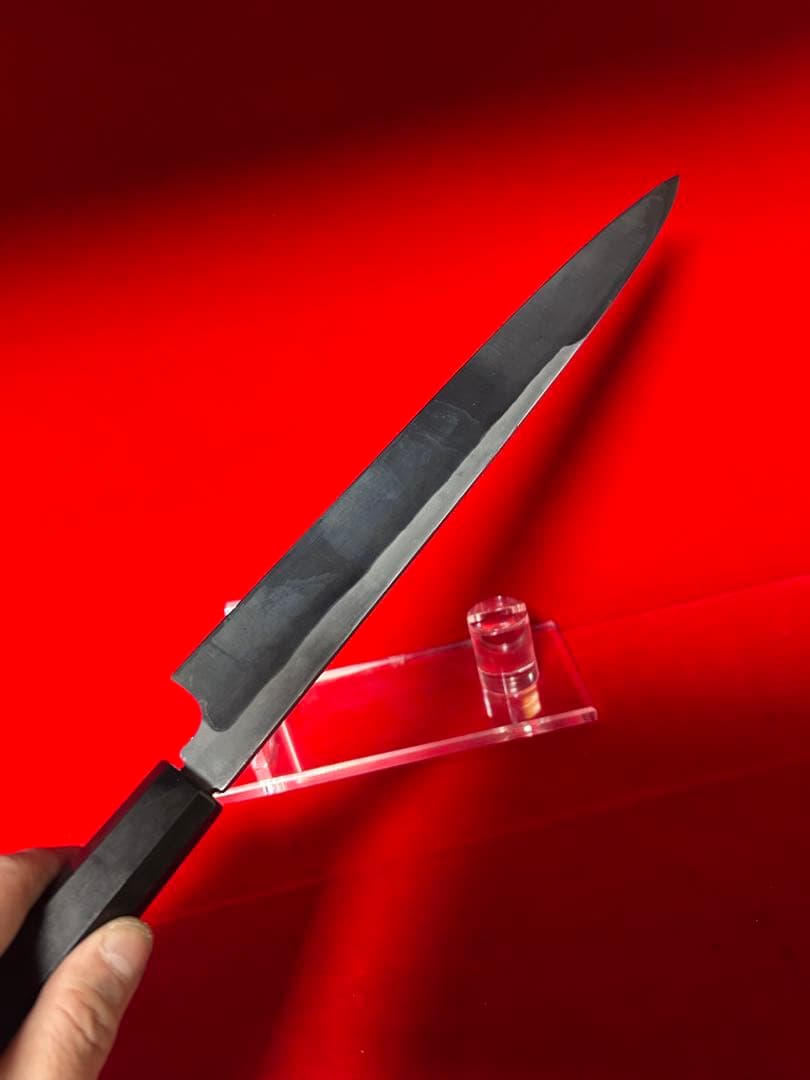 01581 包丁　柳刃　尺　保勝　津軽打刃物　超細地肌有り　切味抜群　箱付