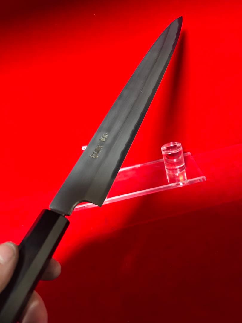 01581 包丁　柳刃　尺　保勝　津軽打刃物　超細地肌有り　切味抜群　箱付