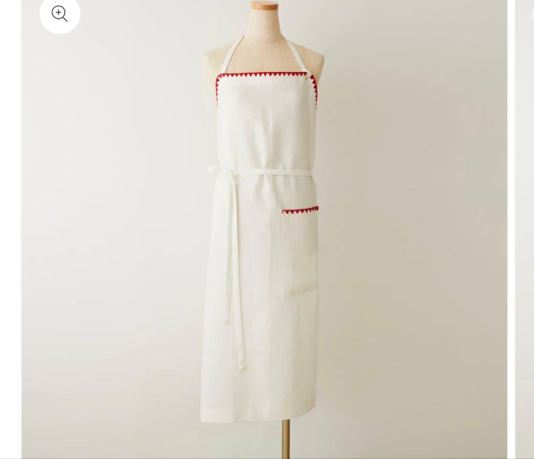 【新品】【新作】エプロン　TAKIMAKI ホワイト　クロス付