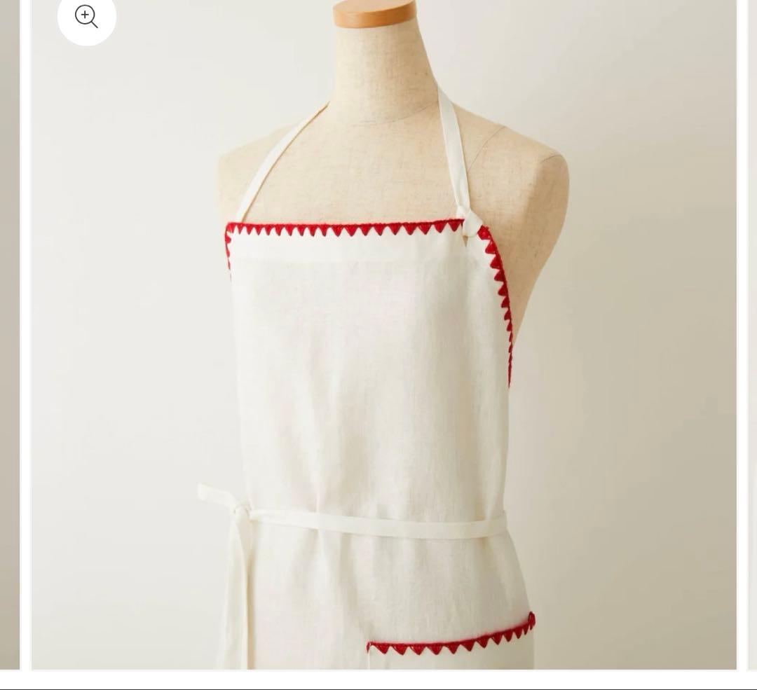 【新品】【新作】エプロン　TAKIMAKI ホワイト　クロス付