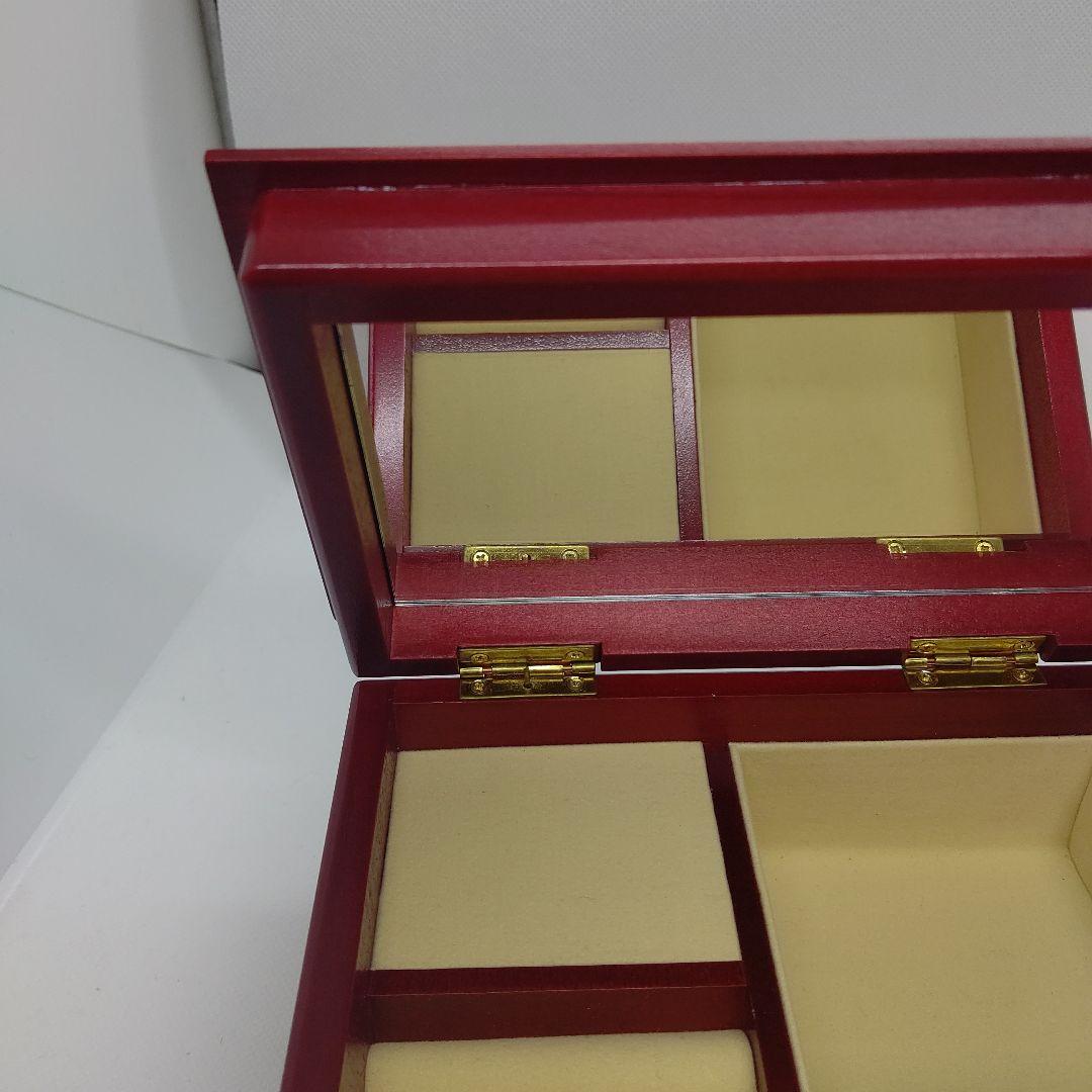 カメオ オルゴール付きジュエリーBOX 木製 宝石箱