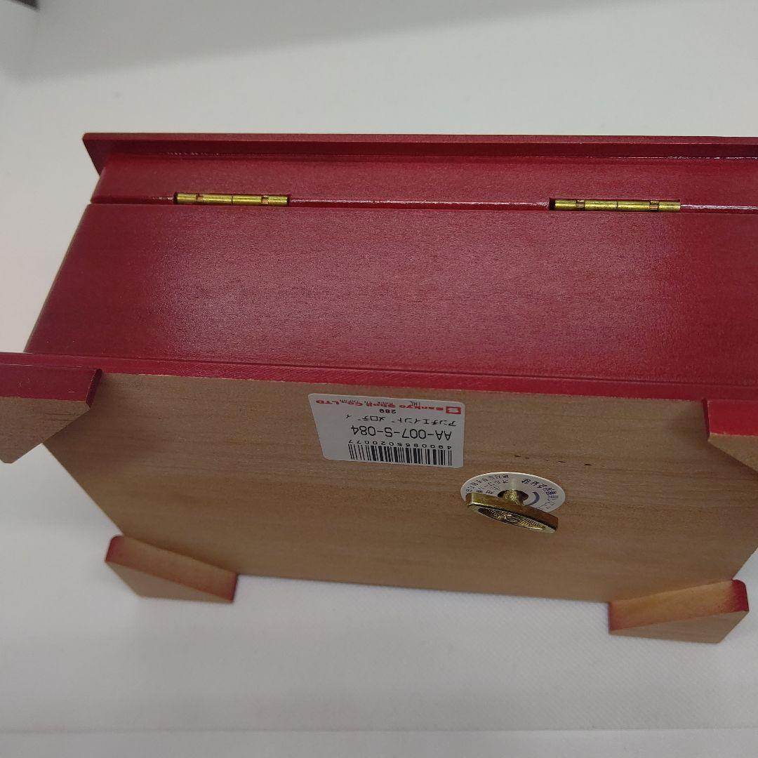 カメオ オルゴール付きジュエリーBOX 木製 宝石箱