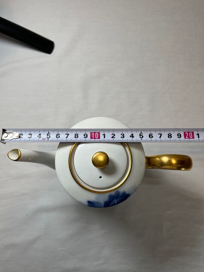 大倉陶園　ブルーローズ　ティーポット