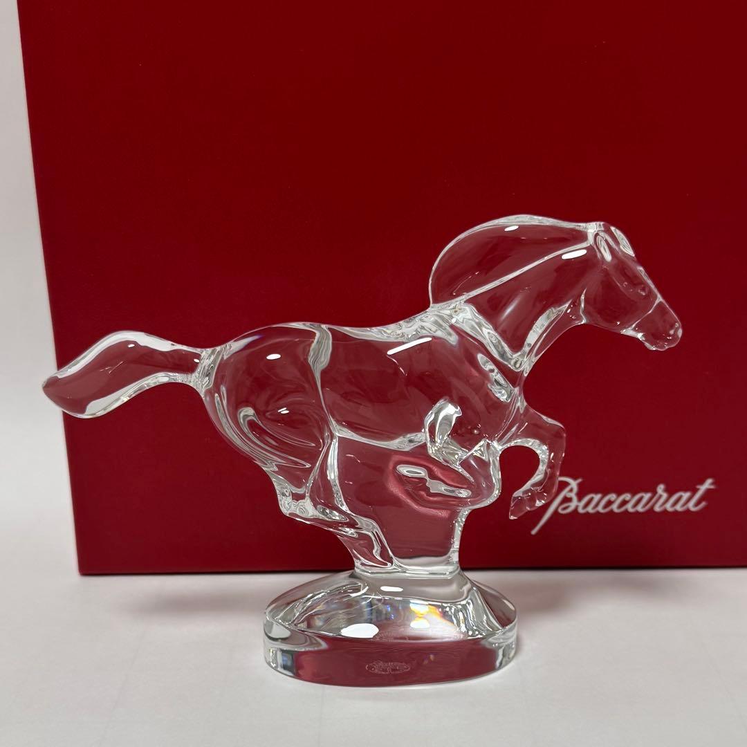 Baccarat クリスタル 馬の置物 箱付き