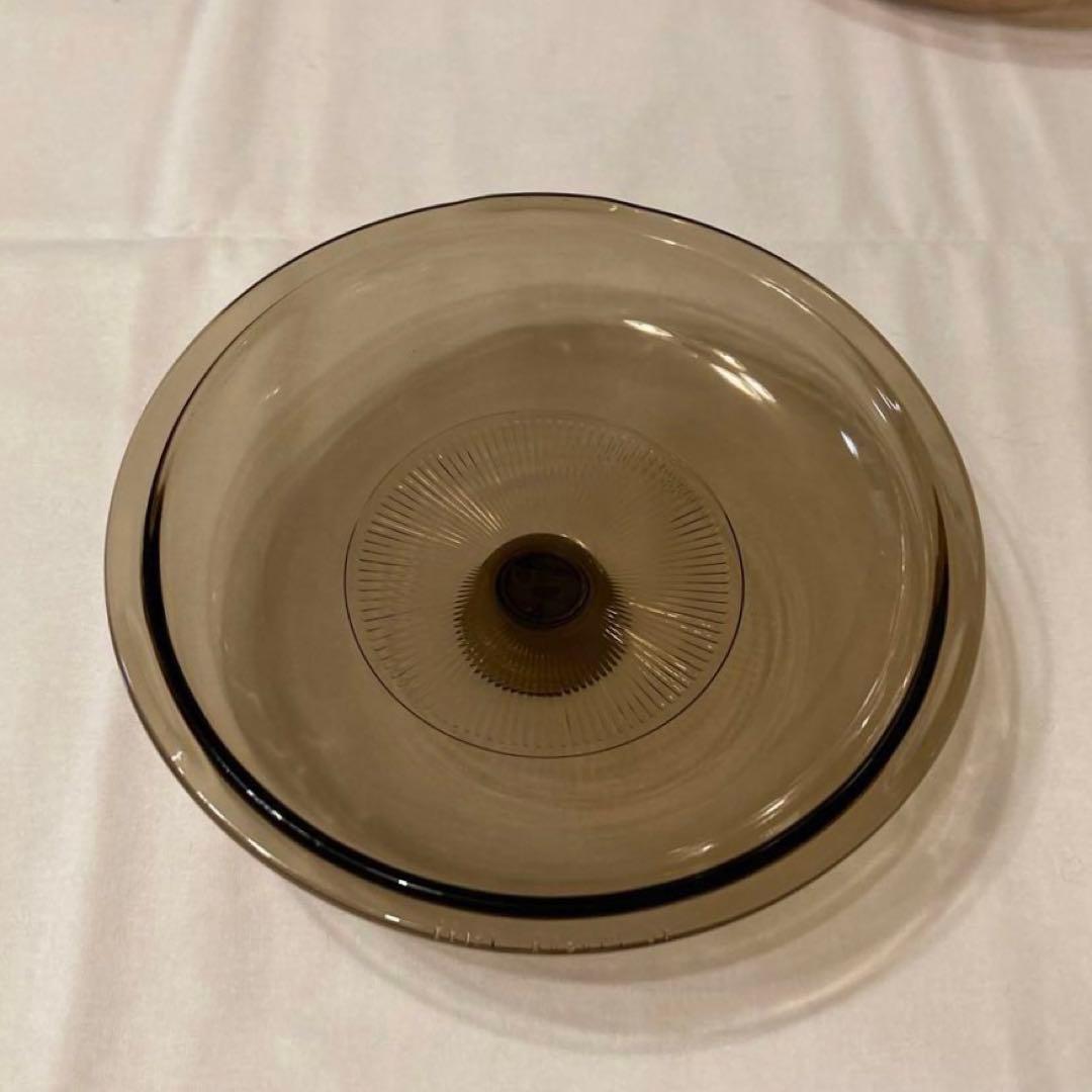 【VISONビジョン】ガラス鍋　キャセロール　26cm アンバー　1.5L