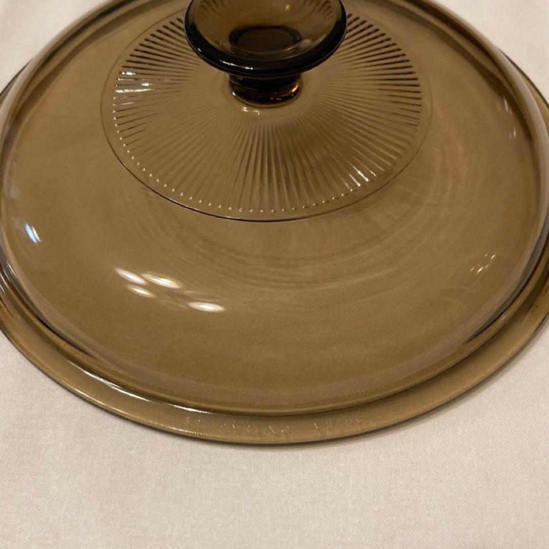 【VISONビジョン】ガラス鍋　キャセロール　26cm アンバー　1.5L