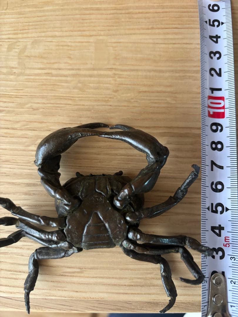 鋳銅製 在銘【安の介】 蟹 自在置物 - メルカリ