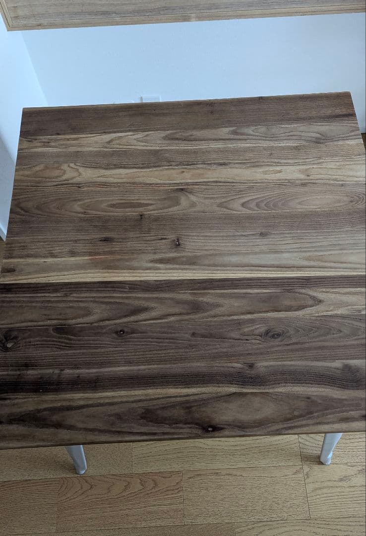 ノーチェ　NOCE グレーカラーのスチール　80㎝ダイニングテーブル