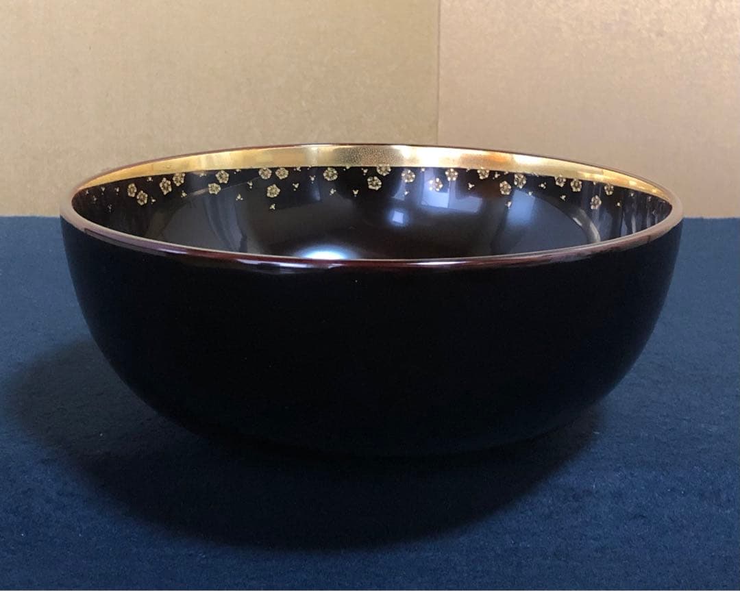 《R》輪島塗 溜塗 三味盛器 輪島屋本店謹製 木製漆器 共箱 260209け1