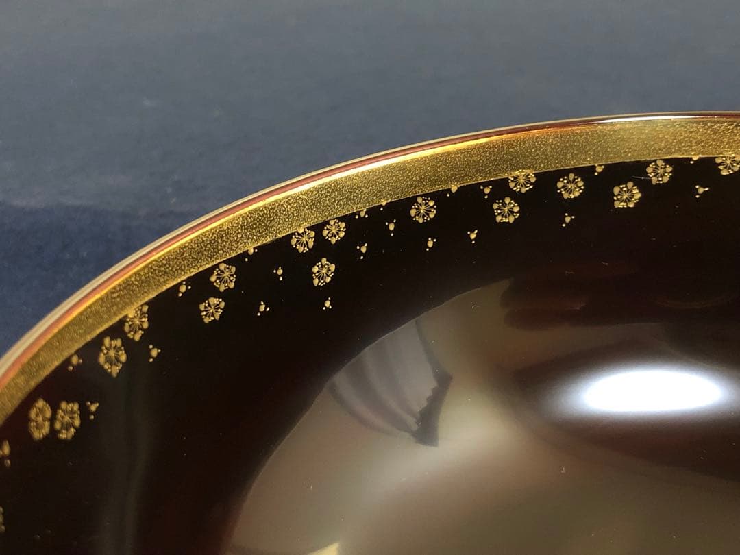 《R》輪島塗 溜塗 三味盛器 輪島屋本店謹製 木製漆器 共箱 260209け1