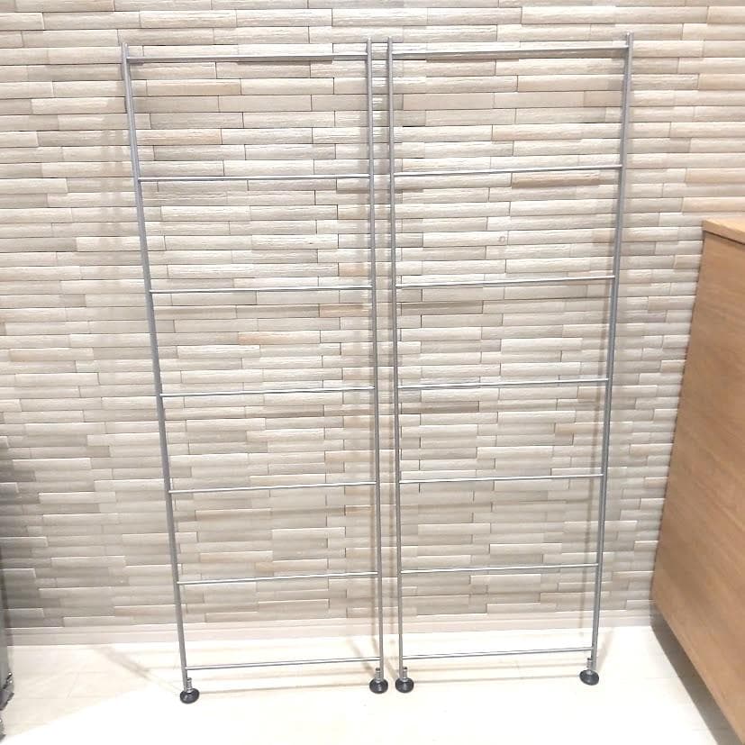 ★廃盤品★ 無印良品 スチール ユニットシェルフ シルバー メッシュ