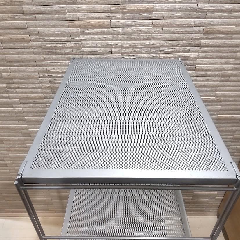 ★廃盤品★ 無印良品 スチール ユニットシェルフ シルバー メッシュ