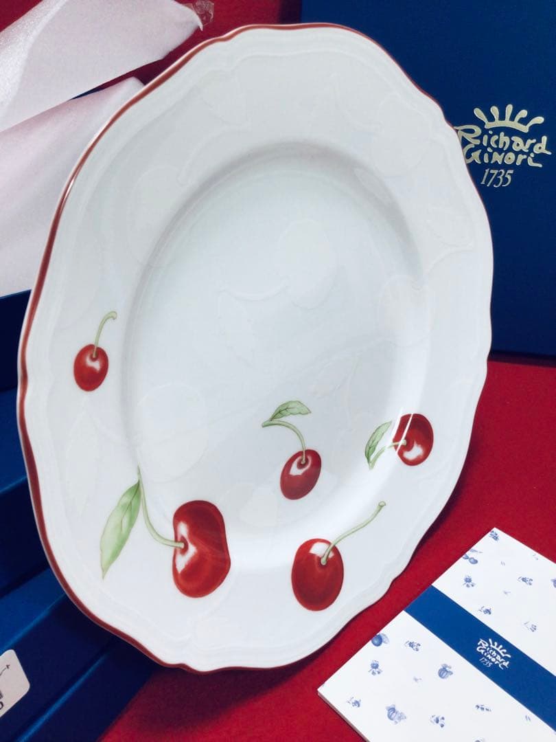 リチャードジノリ アンティコチェリー 27cm プレート 4枚セット 未使用品