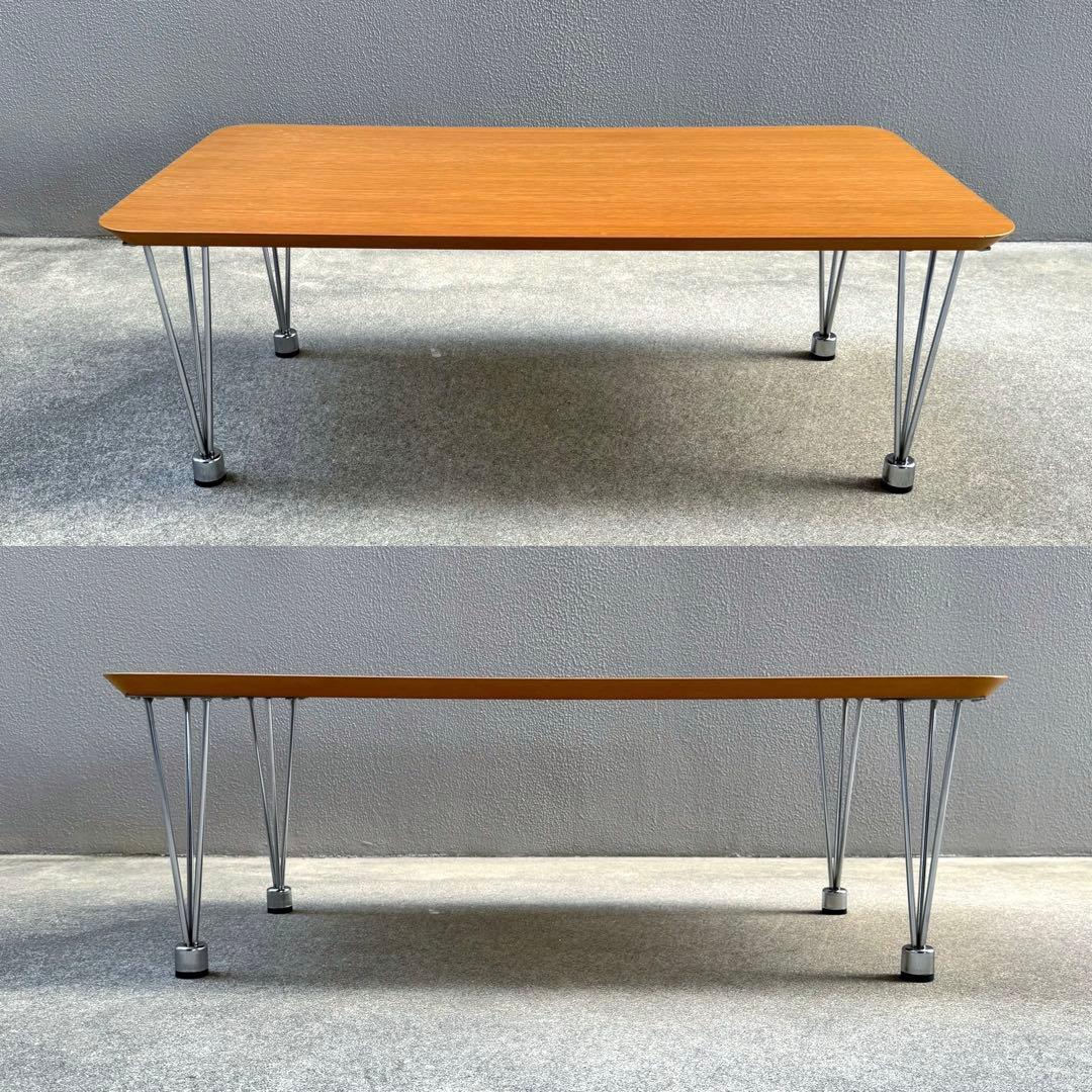 木製 センターテーブル エキスパンダーレッグ リプロ スチール インダストリアル