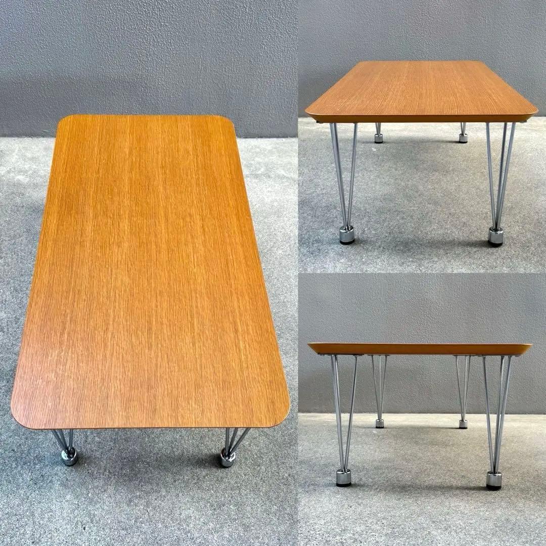 木製 センターテーブル エキスパンダーレッグ リプロ スチール インダストリアル