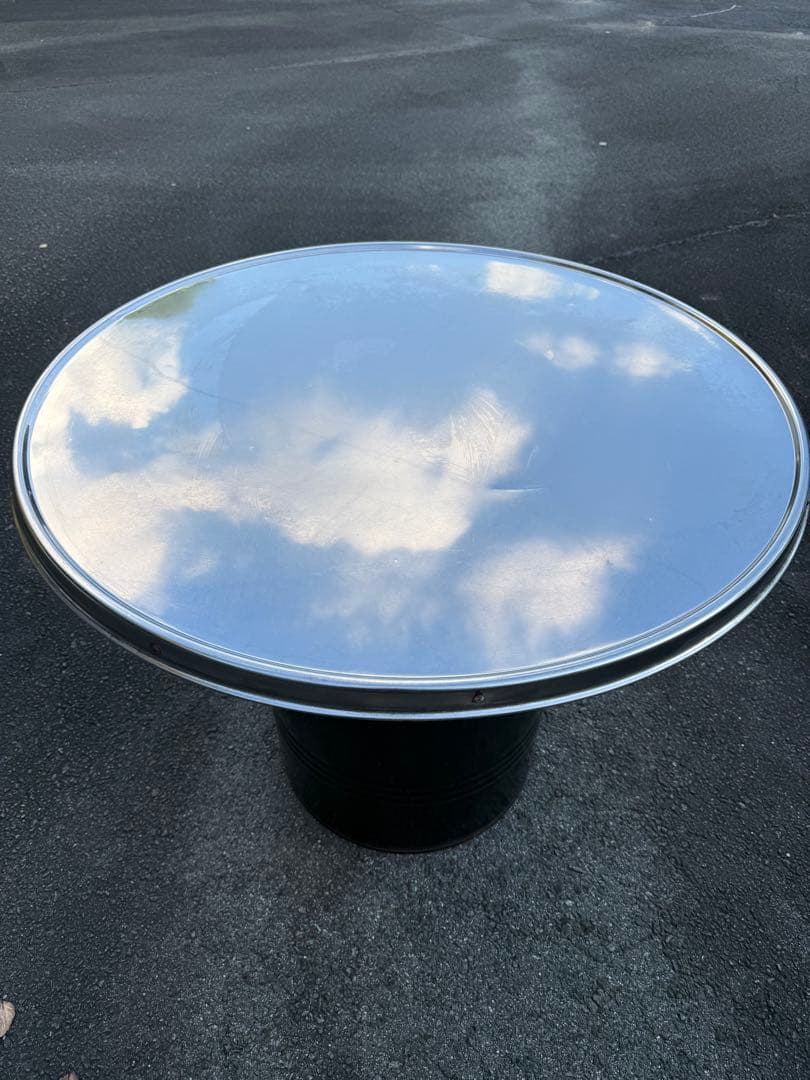 韓国のドラム缶式テーブル4つセット