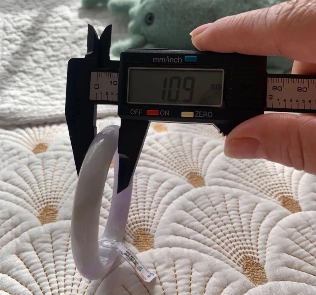 鑑別書付ミャンマー産 天然本翡翠 ラベンダー