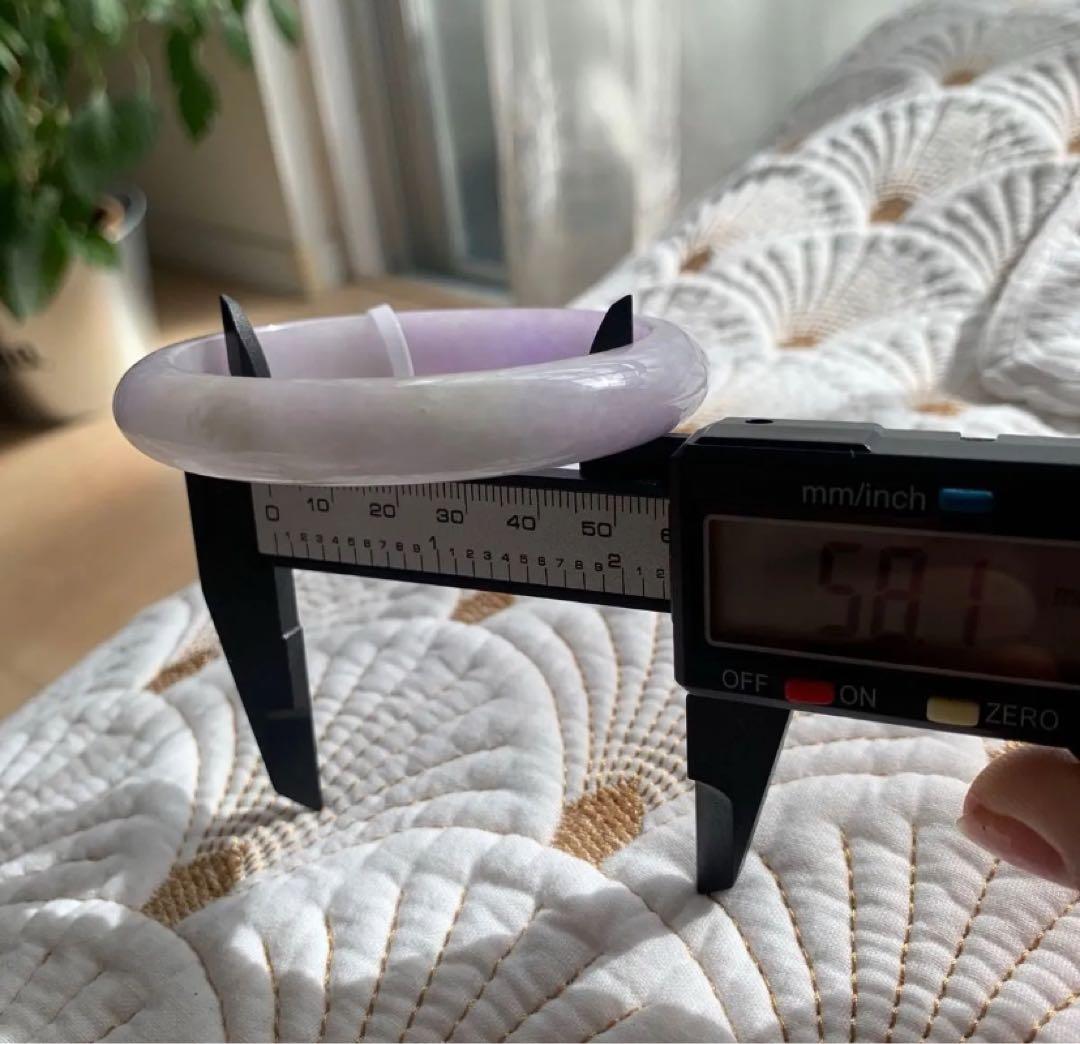 鑑別書付ミャンマー産 天然本翡翠 ラベンダー