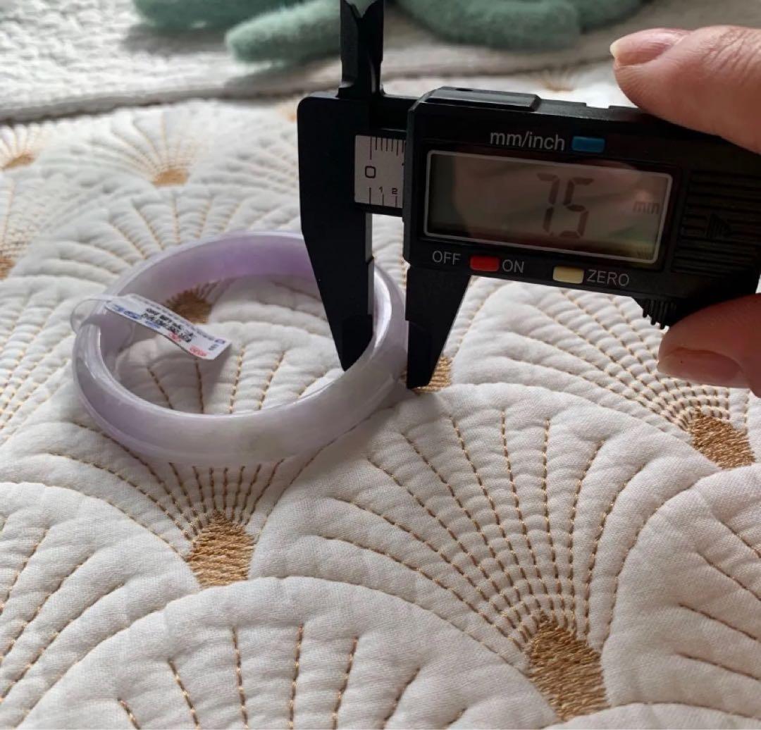 鑑別書付ミャンマー産 天然本翡翠 ラベンダー